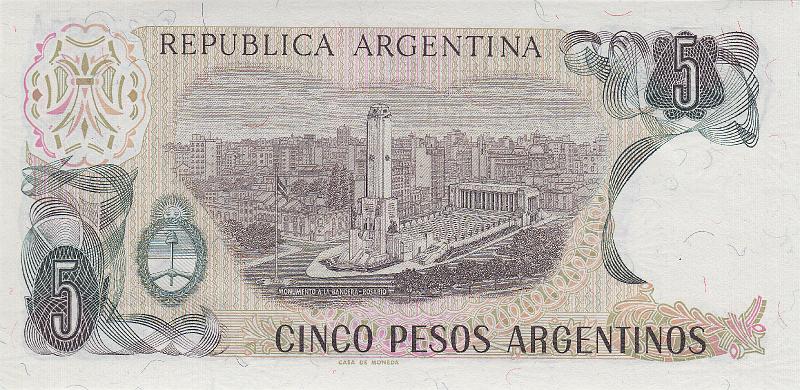 ARG_10_B.JPG - Argentina, 5 pesos, UNC.