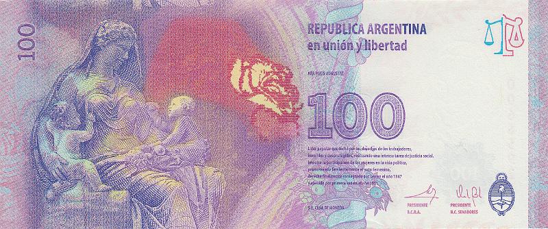 ARG_12_B.JPG - Argentina, 100 pesos, UNC.