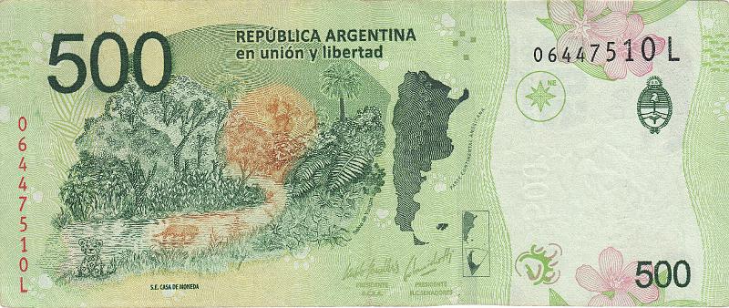 ARG_25_B.JPG - Argentina, 500 pesos, XF.
