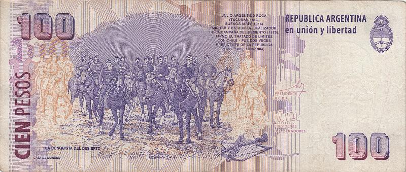 ARG_27_B.JPG - Argentina, 100 pesos, XF.