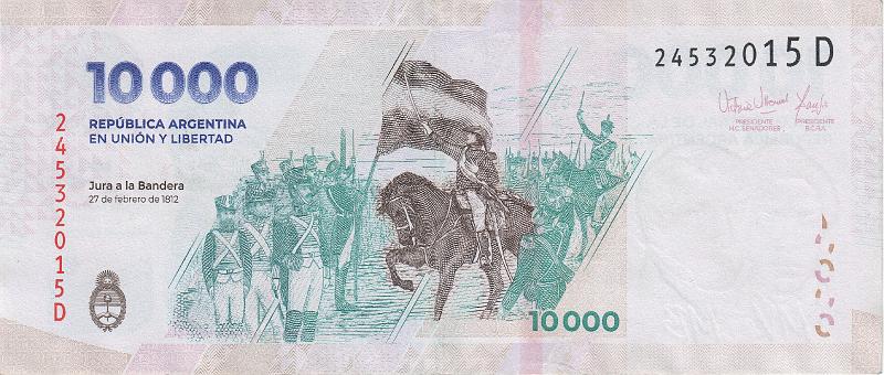 ARG_30_B.JPG - Argentina, 10 000 pesos, XF.