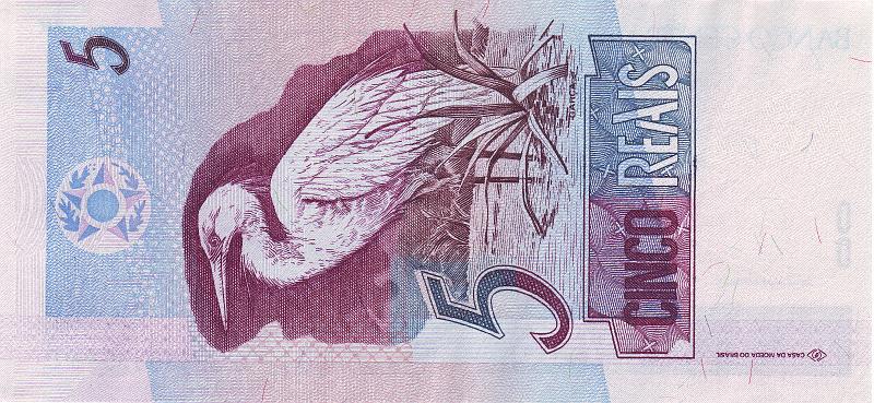 BRA_02_B.JPG - Brasil, 5 reals, aUNC.