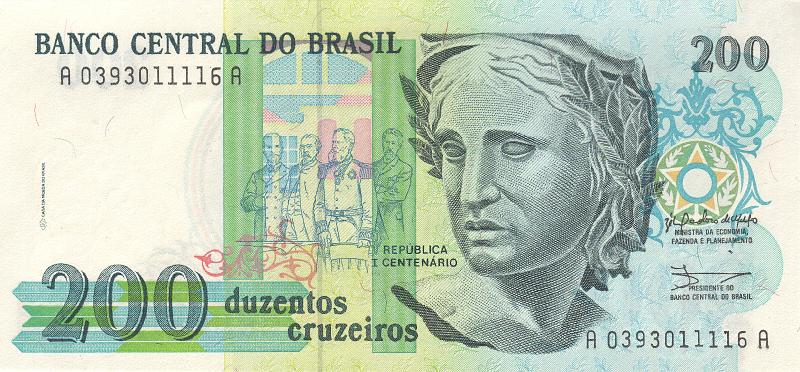 BRA_06_A.JPG - Бразилия, 1990...92гг., 200 крузейро.
