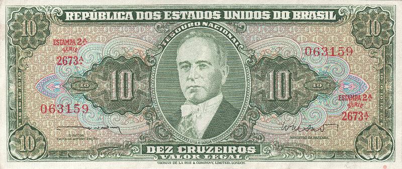 BRA_15_A.JPG - Бразилия, 1966...67гг., 10 крузейро.