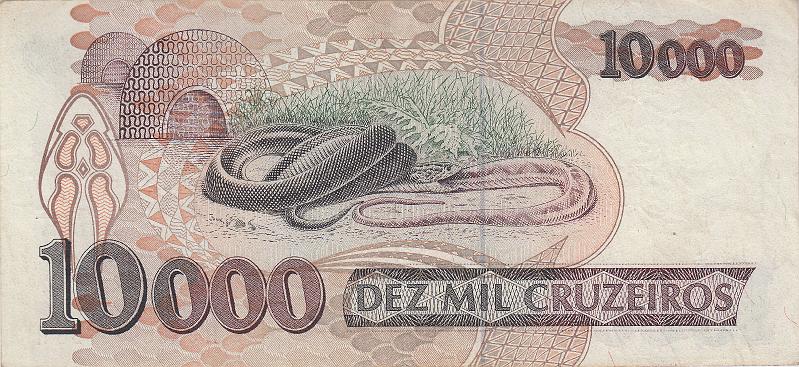 BRA_16_B.JPG - Brasil, 10 000 cruzeiros, XF.