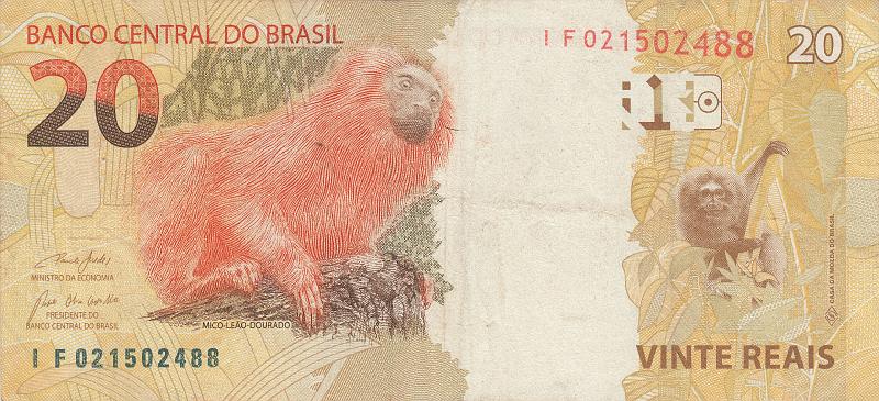 BRA_20_B.JPG - Brasil, 20 reals, XF.