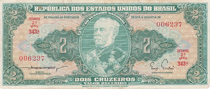 BRA_24_A.JPG - Бразилия, 1956г., 2 крузейро.