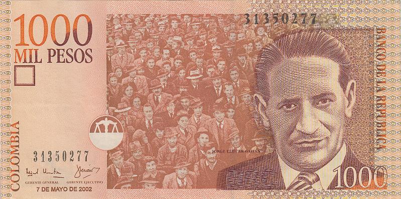 COL_03_A.JPG - Колумбия, 2002г., 1000 песо.