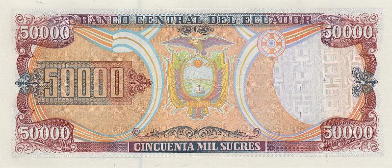 EQD_03_B.JPG - Equador, 50 000 sucres, UNC.