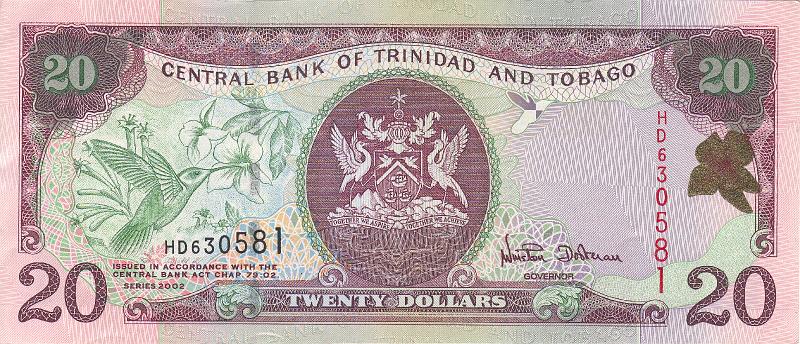 TAT_01_A.JPG - Тринидад и Тобаго, 2002г., 20 долларов.