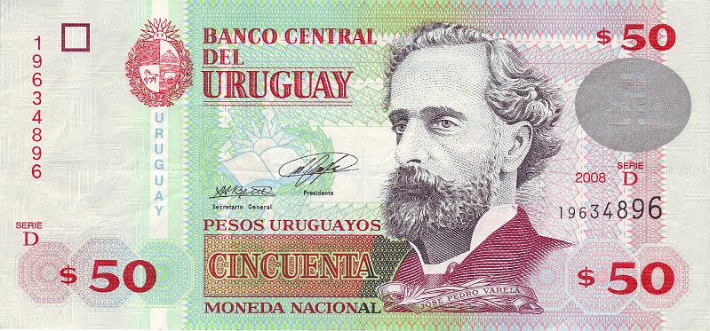 URG_02_A.JPG - Уругвай, 2008г., 50 песо.