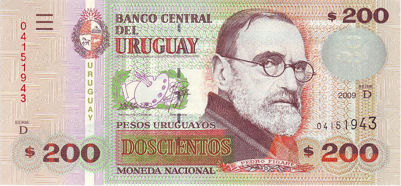 URG_04_A.JPG - Уругвай, 2009г., 200 песо.