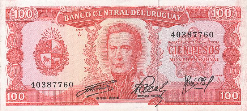 URG_07_A.JPG - Уругвай, 1967...70г., 100 песо.